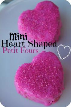 Mini heart cakes