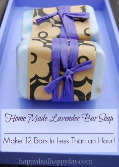 
                    
                        EASY Lavender Home Made Soap Making | Great Gift Idea!  WOW this is way easier than I imagined it would be!!   happydealhappyday...
                    
                
