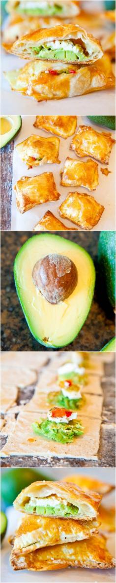 
                    
                        Avocado, Cream Cheese, and Salsa-Stuffed Puff Pastries - An easy meal packed with bold flavor and creamy texture! Always a hit!
                    
                