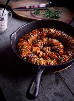 
                    
                        Crispy Sweet Potato Roast with Herbed Coconut Crème Fraîche
                    
                