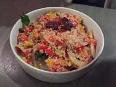 
                    
                        Chopped Bulgur Salad with dates, brussel sprouts, and other yummy veggies #Mediterranean #healthyeating #vegan #greek #foodie
                    
                