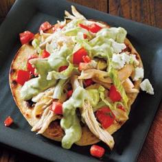 Chicken Tostadas and Avocado Dressing Recipe 
                                        