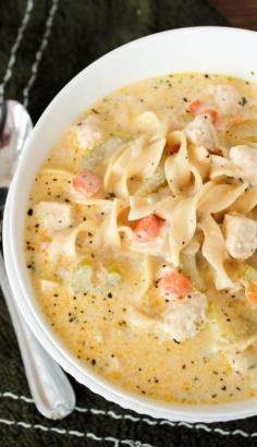 
                    
                        creamy chicken noodle soup
                    
                
