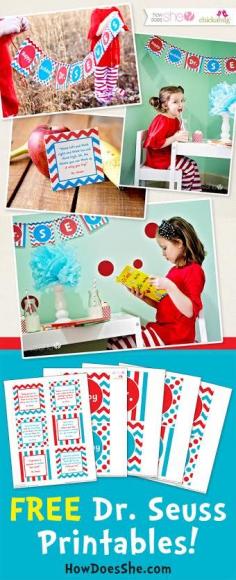 
                    
                        Celebrate Dr. Seuss! – Exclusive FREE Printables howdoesshe.com
                    
                