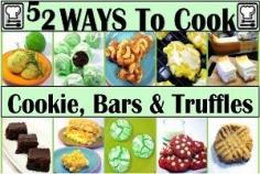 52 Cookie Recipes...Bars and Truffles as well... Old school like classic peanut butter to new takes on recipes like a beautiful Red Velvet with the cream cheese mixed inside the cookie! Stop on by, there's always a new cookie in the cookie jar! .. All recipes tested and original. NOT A COLLECTION OF OTHERS' These are my photos, my comments, my RECIPES and THEY WORK! .. All recipes tested and original. NOT A COLLECTION OF OTHERS' These are my photos, my comments, my RECIPES and THEY WORK!