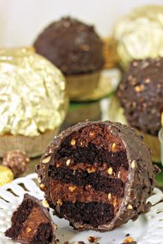 
                    
                        Giant Ferrero Rocher Hazelnut Mousse Cakes
                    
                