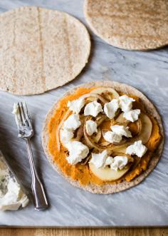 
                    
                        Sweet Potato Quesadilla with Goat Cheese and Apples
                    
                