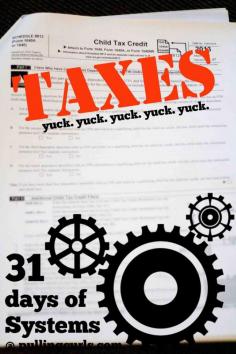 
                    
                        Having a system for taxes may make it a little eaiser, even if it's not less painful. :(
                    
                