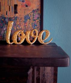 
                    
                        DIY Gifts! DIY Letter Art With Thumb Tacks | diyready.com/...
                    
                