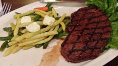 
                    
                        Steak and beans (Cell photo by Trisha)
                    
                