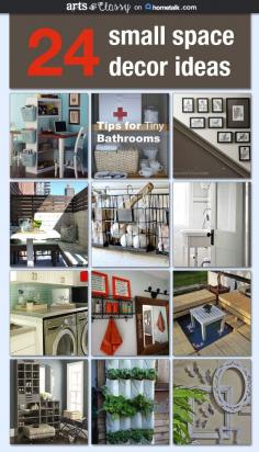 
                    
                        24 helpful small space decor ideas to take into consideration  when trying to make the most of your space. Check out more details at www.artsandclassy...
                    
                