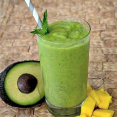 Mango Avocado Smoothie Recipe - Creamy summer smoothie made without yogurt