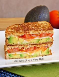 
                    
                        Avocado, Mozzarella and Tomato Grilled Cheese
                    
                