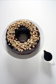 Chocolate hazelnut cake dessert