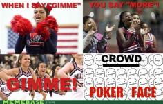 
                    
                        C'mon guys, where's your spirit?
                    
                