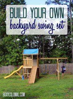 DIY Swing Set: plans and cost break down