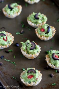 
                    
                        Mini Guacamole &amp; Olive Cups {Healthy Snack}
                    
                