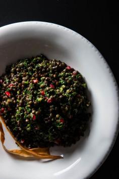 
                    
                        Beluga Lentil Salad with Kale and Pomegranate
                    
                