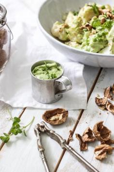 
                    
                        cauliflower with parsley avocado dressing
                    
                