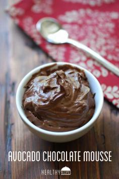 Avocado Chocolate Mousse - rich, decadent, chocolaty...