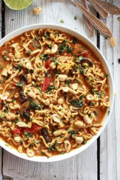 
                    
                        This Recipe Provides an Asian Take on the Classic Chicken Noodle Soup #soup trendhunter.com
                    
                