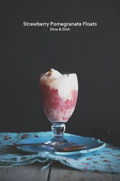 
                    
                        Strawberry Pomegranate Vitamin Burst Float - dineanddish.net
                    
                