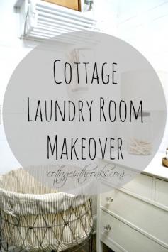 
                    
                        Cottage Laundry Room Makeover #diy
                    
                