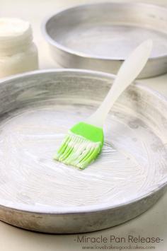 
                    
                        If you bake a lot, then this Miracle Pan Release recipe is a must have item in your pantry! It's so much cheaper than using cooking spray, it works better and there are no chemical fumes! No icky black residue like cooking spray!
                    
                