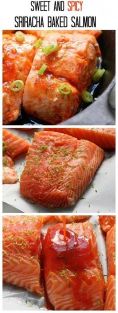 
                    
                        You're going to LOVE this Sweet and Spicy Sriracha Baked Salmon! Less than 20 minutes start to finish!
                    
                