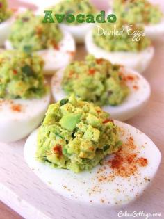 Avocado Deviled Eggs yum
