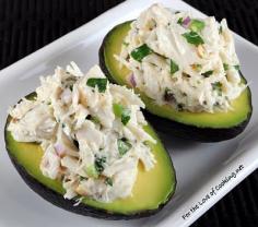 
                    
                        Cilantro and Lime Crab Salad in Avocado Halves
                    
                