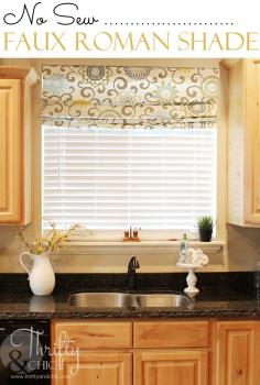 
                    
                        No Sew Faux Roman Shade -that can actually move and drop to the length of the window!
                    
                