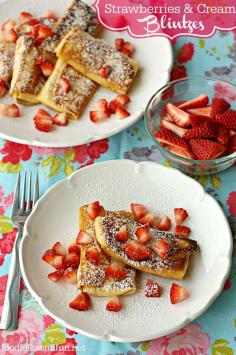 
                    
                        Strawberries and Cream Blintzes Recipe - make them for brunch or dessert! #Spring #SpringEats #EasterEats
                    
                