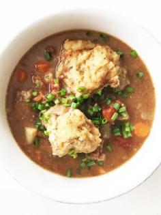 
                    
                        Crock Pot Irish Beef Stew & Cheddar Herb Dumplings
                    
                