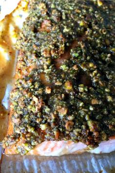 
                    
                        Baked Pistachio Lemon Salmon
                    
                