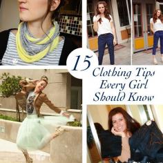 
                    
                        15 Clothing Tips Every Girl Should Know howdoesshe.com
                    
                