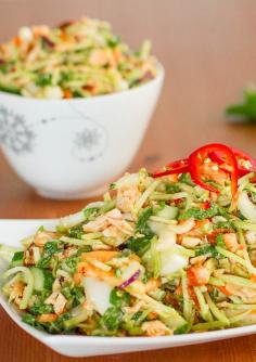 
                    
                        Thai Chicken Salad - so good, so healthy, you won't be able to stop eating it.
                    
                