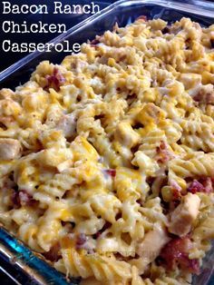 
                    
                        Bacon Ranch Chicken Casserole
                    
                