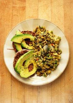 
                    
                        Veggie Tofu Scramble with Avocado
                    
                