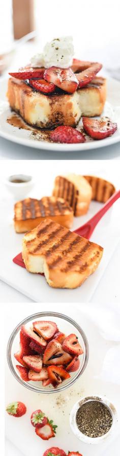 
                    
                        Grilled Strawberry Shortcakes With Balsamic Vinegar is a 10 minute dessert with tons of flair and flavor | foodiecrush.com
                    
                