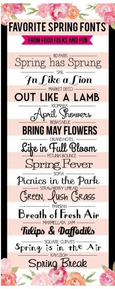 
                    
                        Best FREE Spring Fonts | www.foodfolksandf... | #Fonts #free #fontlove
                    
                