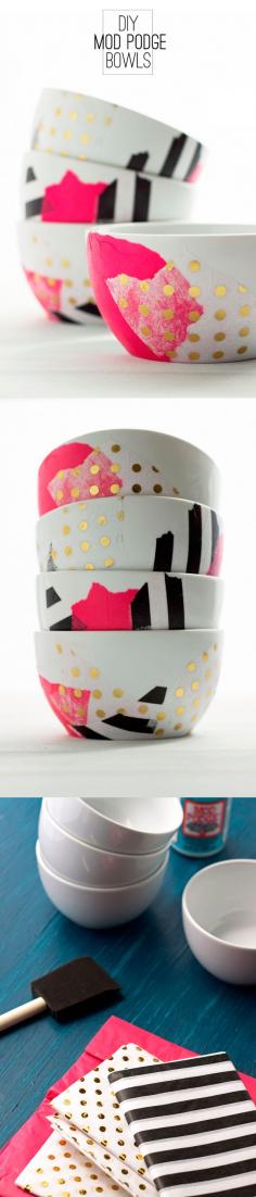 
                    
                        20 min DIY Mod Podge Bowls
                    
                