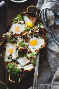 
                    
                        Baked Chilaquiles with Black Beans and Kale
                    
                