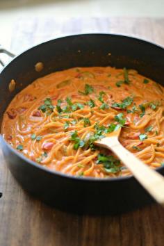 
                    
                        Creamy Vegetable Enchilada One Pot Pasta
                    
                