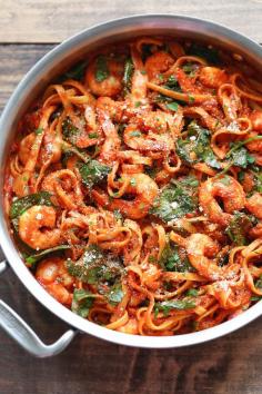 
                    
                        One Pot Shrimp Parmesan Pasta
                    
                