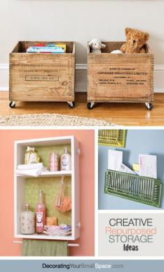 
                    
                        Creative Repurposed Storage Ideas!
                    
                
