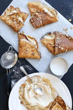
                    
                        Banana Crepes with Fleur De Sel Caramel Cream
                    
                