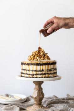 
                    
                        choc cake with swiss meringue buttercream and salted caramel
                    
                