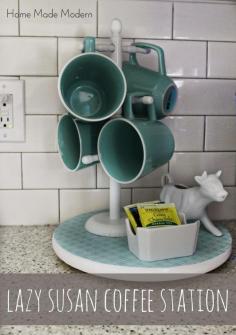
                    
                        Home Made Modern: Lazy Susan Coffee Station
                    
                