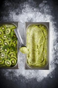 pinterest.com/fra411 #food #art - Kiwi Sorbet Photograph: Lara Holmes